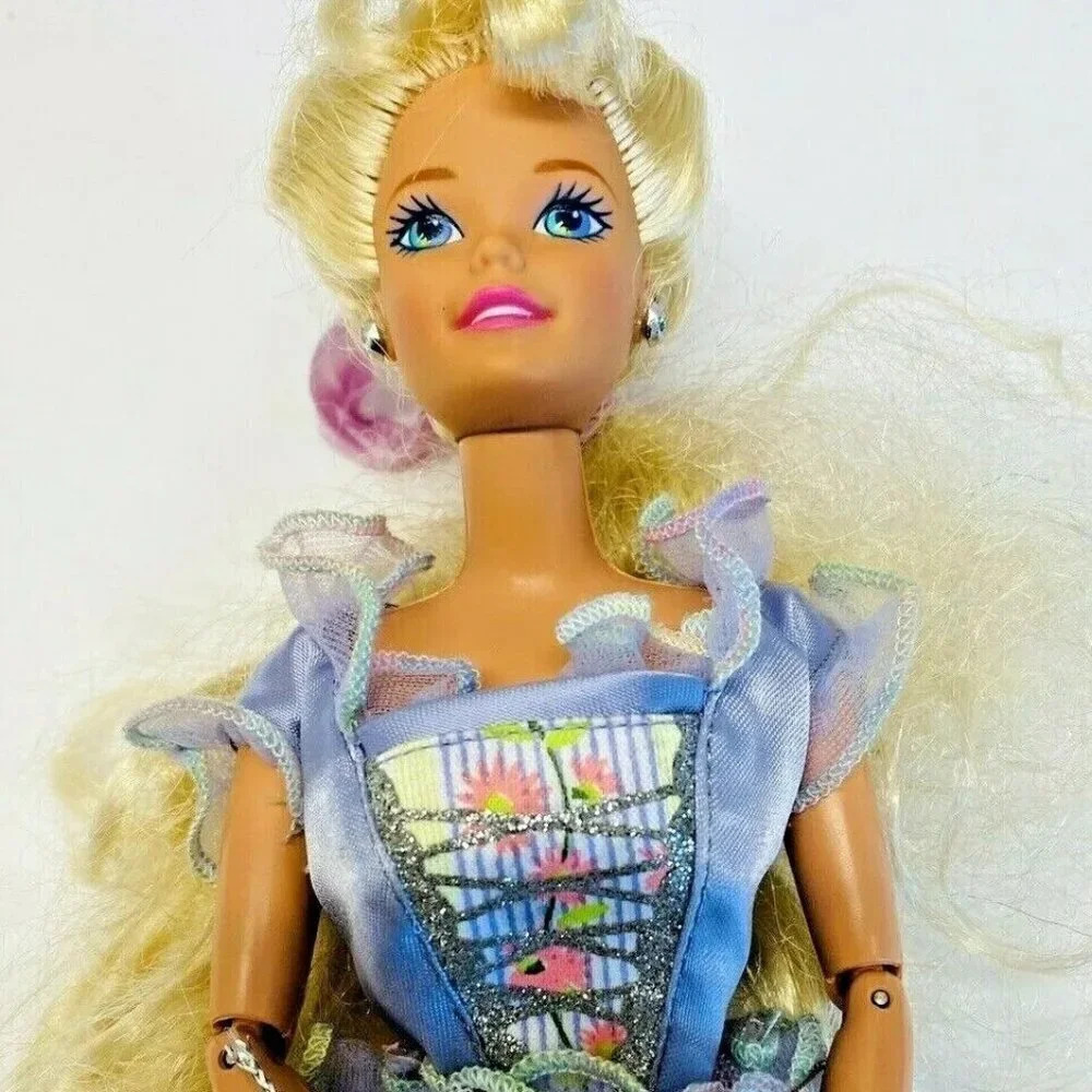 MATTEL BARBIE Doll Twist-N-Turn Purple Gown Articulated Elbows Knees 12" Tall - Picture 12 of 12
